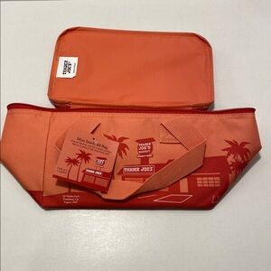 Trader Joe's Coral Mini Insulated Lunch Bag or Cooler NWT. 1.5gallon